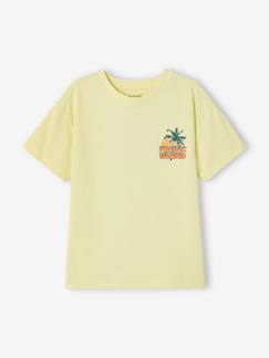 Jungenkleidung-Jungen T-Shirt mit Motiv vorn und hinten, mit Recycling-Baumwolle