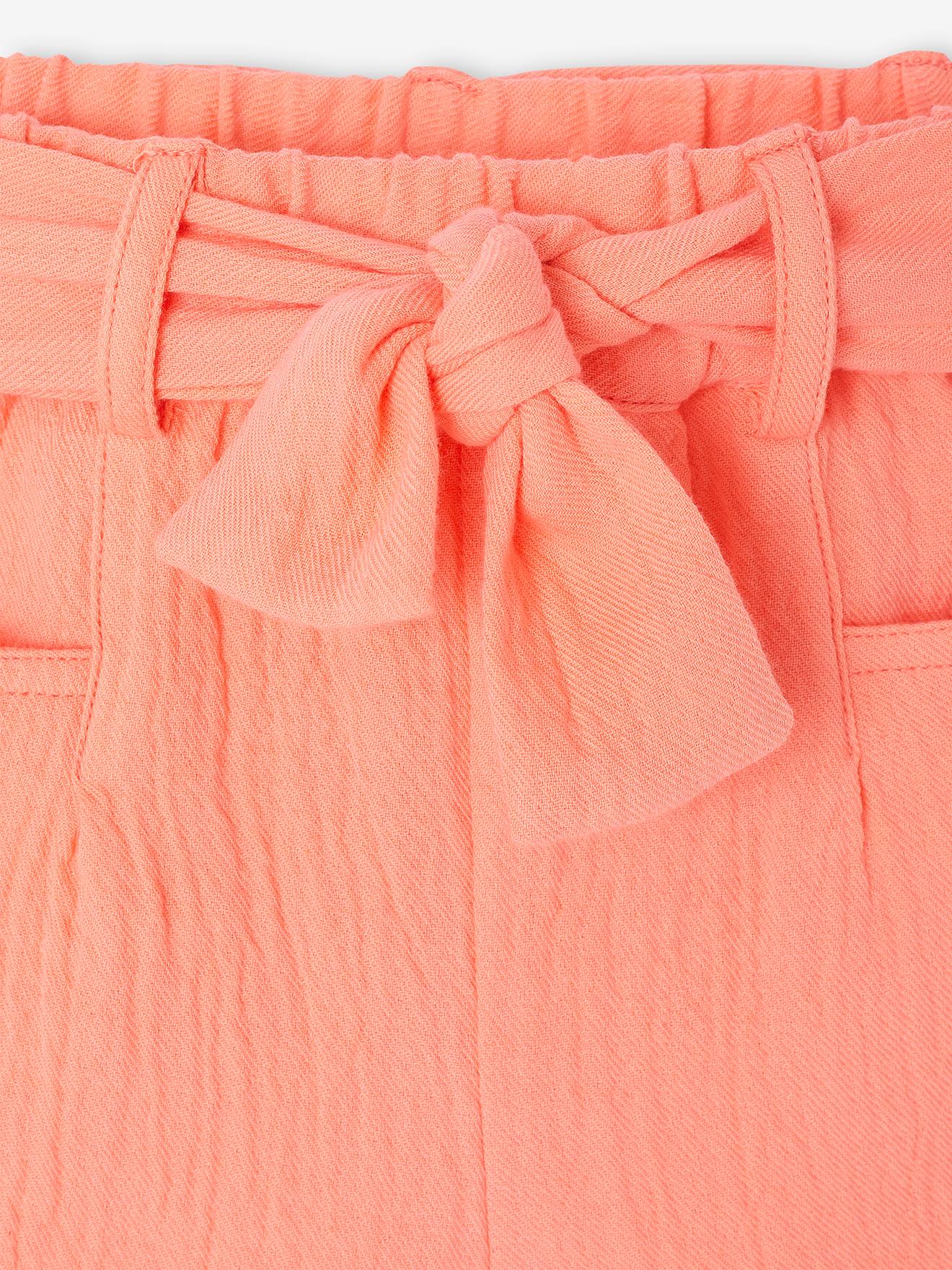 Thumbnail - Baby Musselin-Shorts mit Bindegürtel