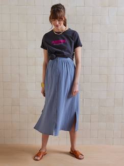 Umstandsmode-Umstandsshirts-Bio-Kollektion: T-Shirt für Schwangerschaft und Stillzeit mit Schriftzug AMOUR