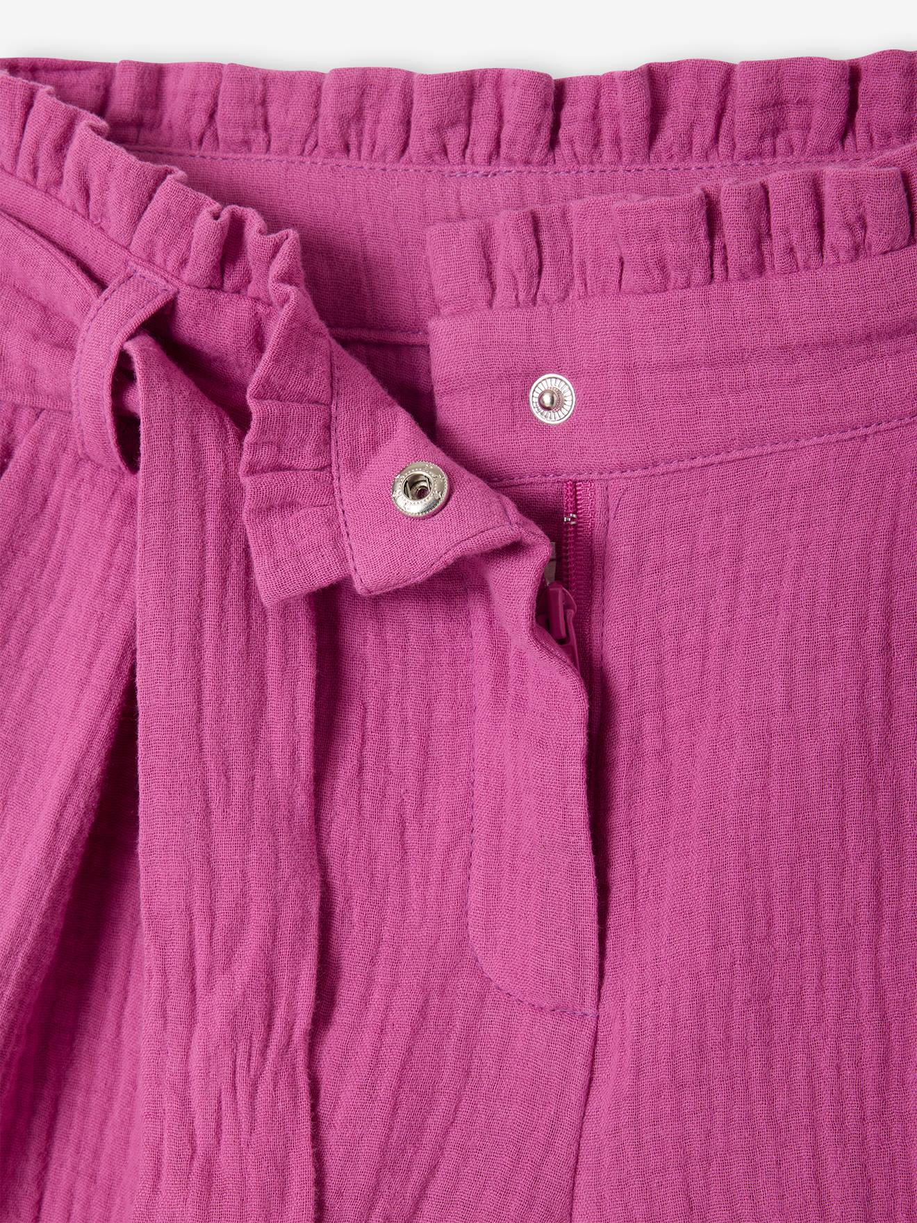 Thumbnail - Mädchen Musselin-Shorts mit Gürtel