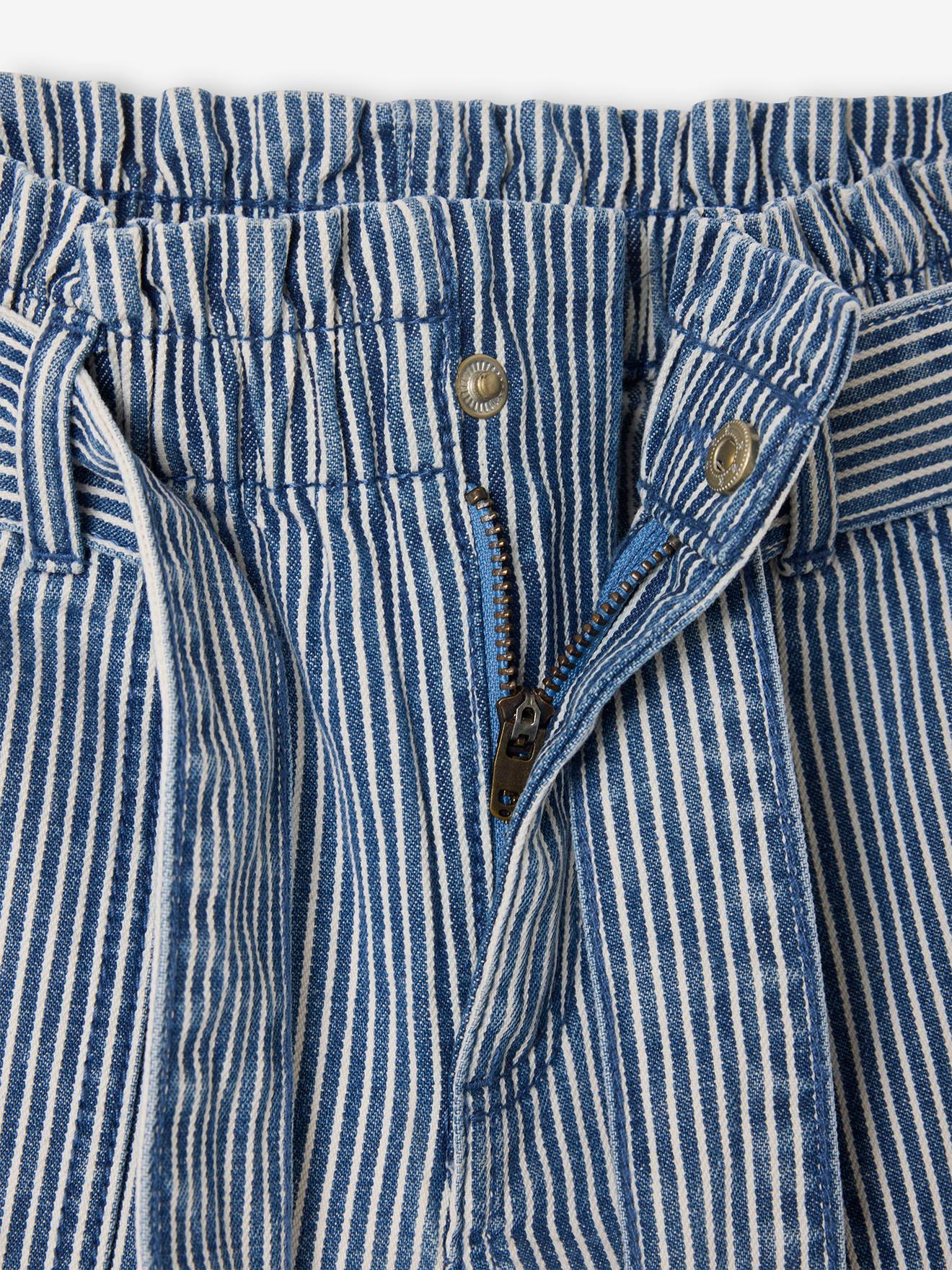 Thumbnail - Mädchen Paperbag-Shorts mit Streifen