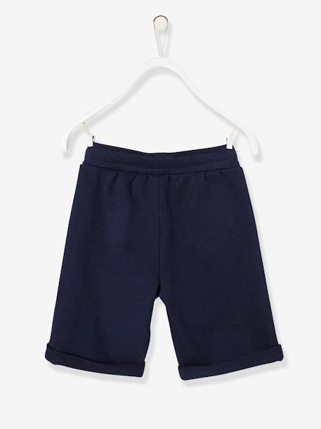 Jungen Bermudas, Sweatware BASIC Oeko-Tex, Bundweite verstellbar braun+dunkelblau+petrol 14