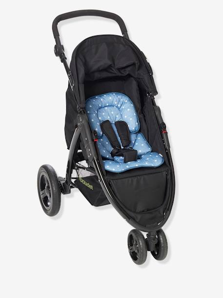 Buggy-Sitzverkleinerung für Neugeborene - jeansblau sterne+schwarz - 1