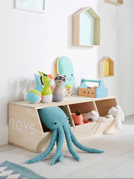 Kinderzimmer Regal „Toys“, 3 Fächer - natur - 3