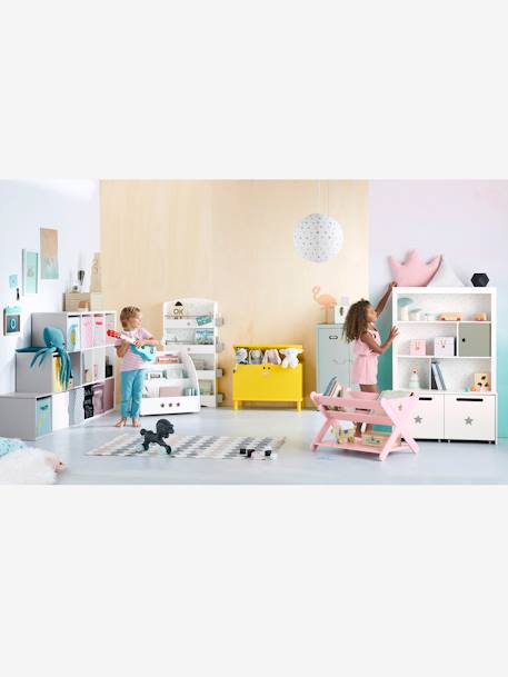 Hohes Kinderzimmer-Regal 'Sirius' - weiß/grau - 5