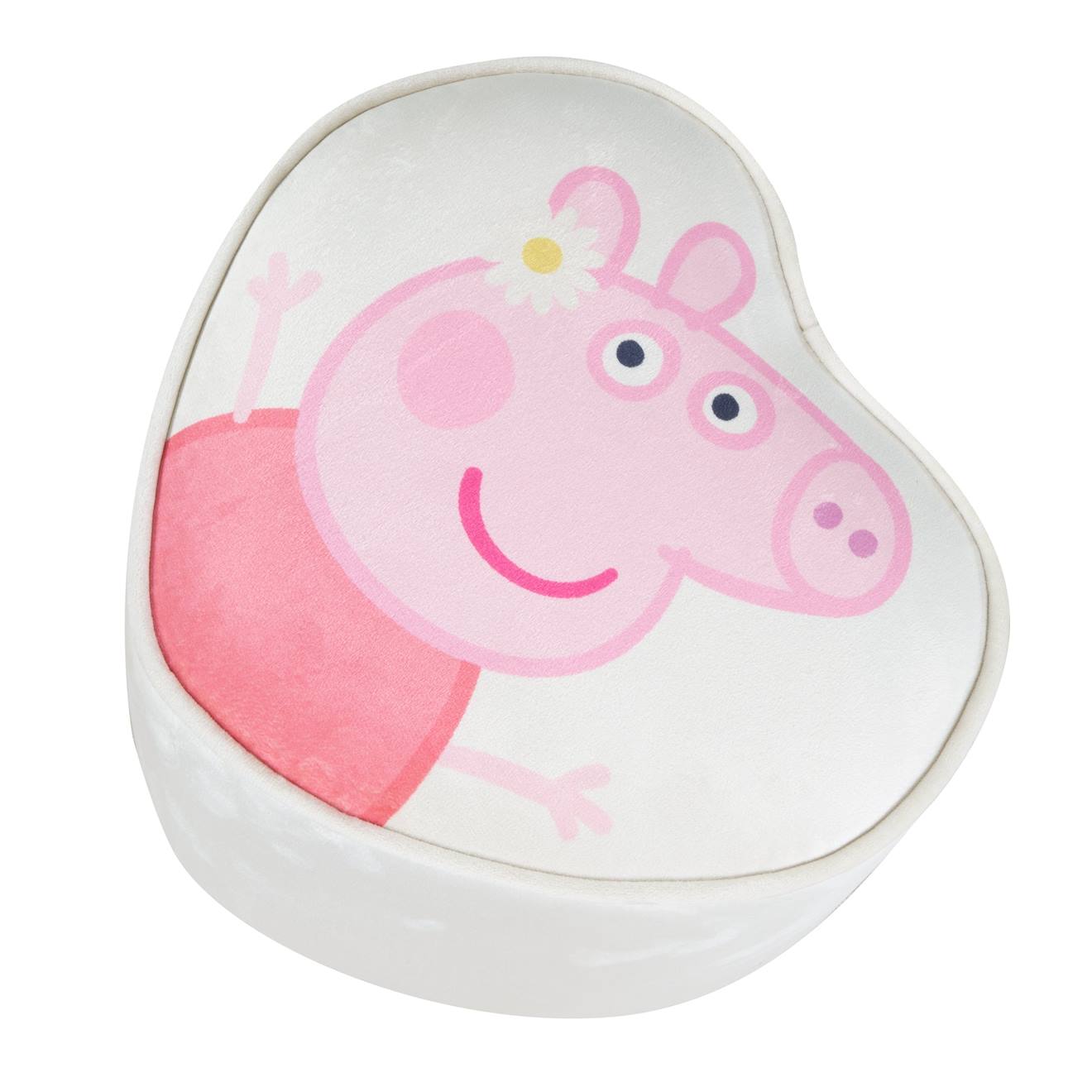 Thumbnail - Kinderhocker 'Peppa Pig' in Würfelform - herzform