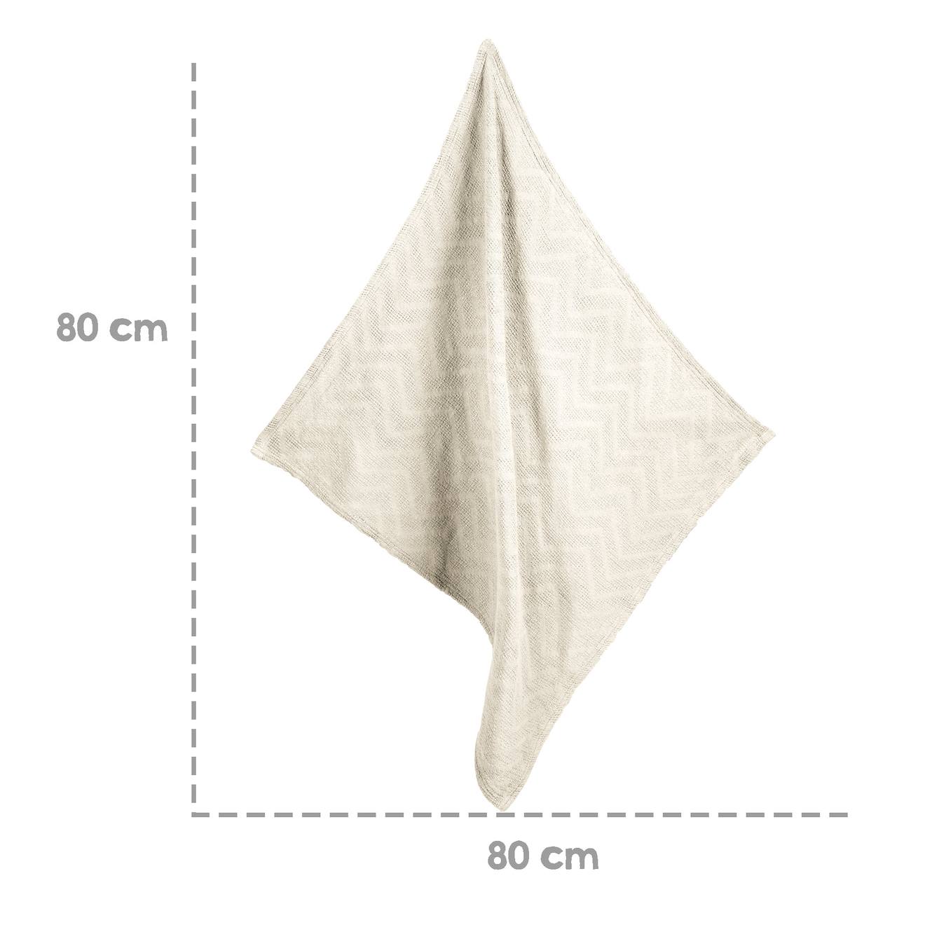 Thumbnail - Organic Babydecke 'Seashells' in Strickoptik oyster