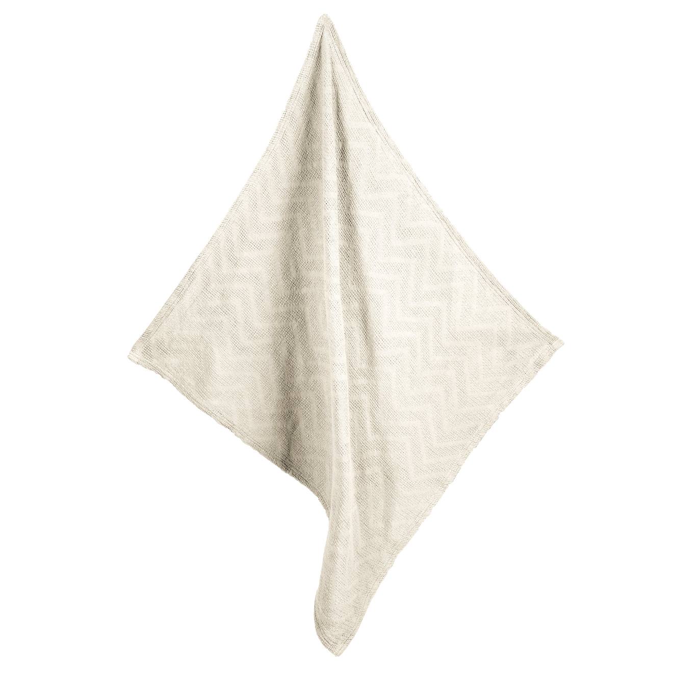 Thumbnail - Organic Babydecke 'Seashells' in Strickoptik oyster