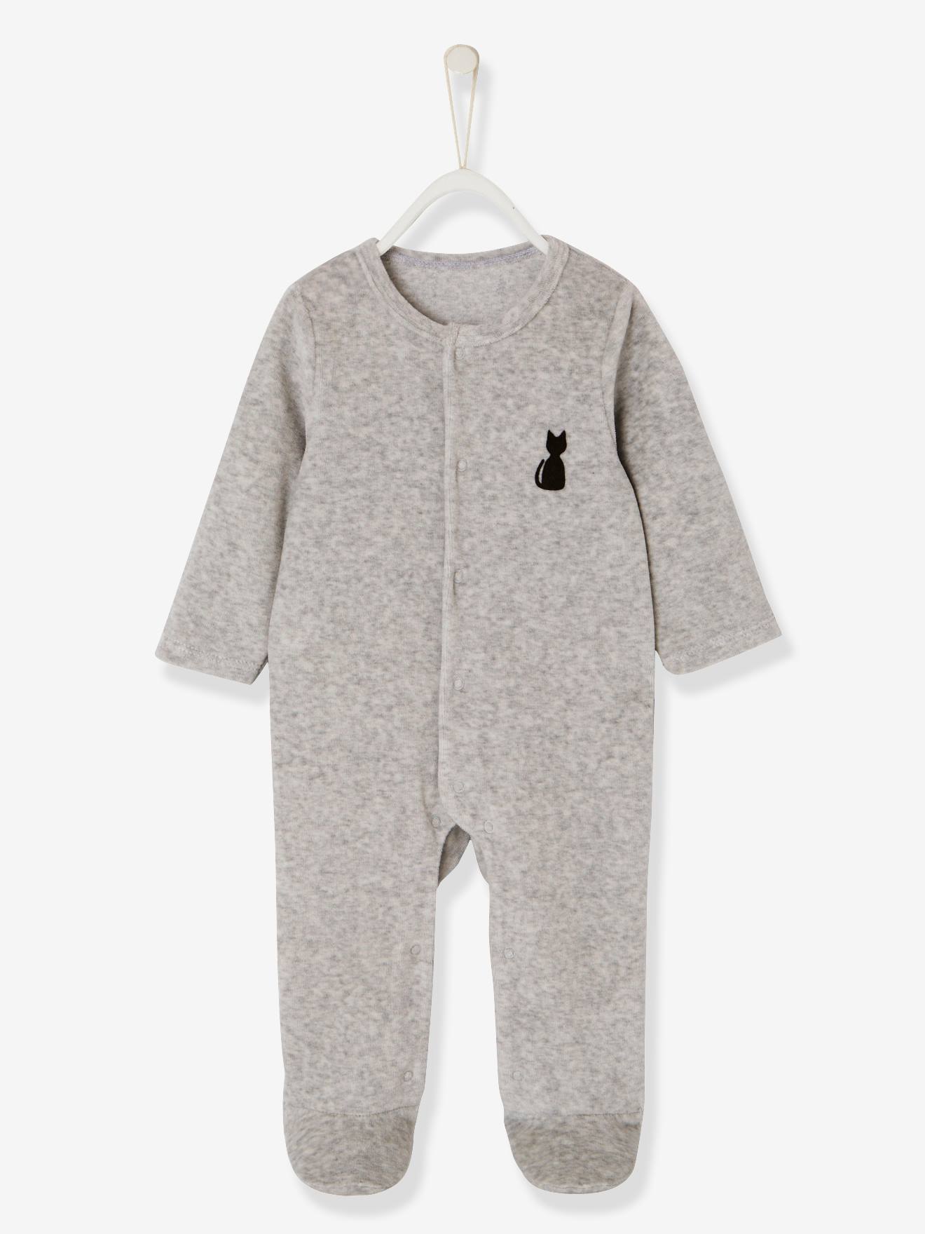 Baby Erstausstattung Baby Schlafanzug aus 100% Bio-Baumwolle Babykleidung für Jungen und Mädchen Strampler mit Anti-Rutsch Sohle 