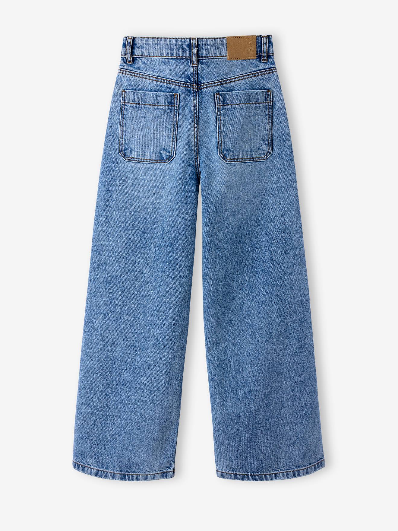 Thumbnail - Mädchen Loose-Fit-Jeans mit Used-Effekt JONEN mittel