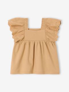 Babymode-Shirts & Rollkragenpullover-Bio-Kollektion: Baby T-Shirt mit Volantärmeln