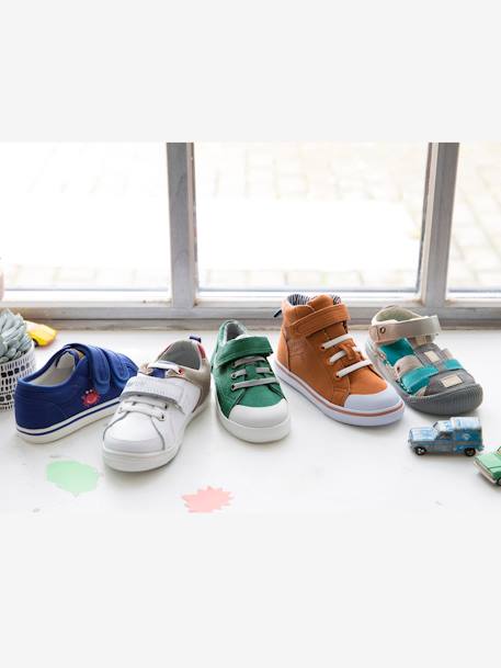 Leder-Sneakers für Jungen, Anziehtrick - WEIß - 6