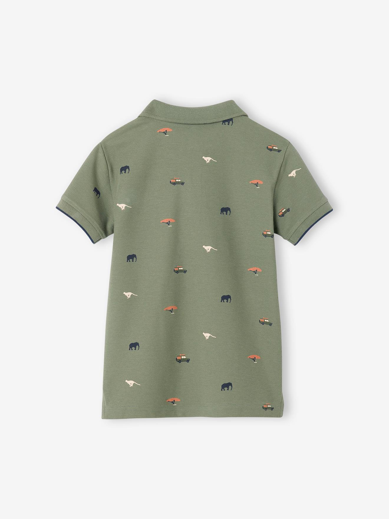 Thumbnail - Jungen Poloshirt mit Allover-Print