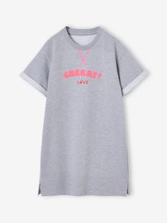 Maedchenkleidung-Leichtes Mädchen Sweatkleid mit Aufdruck