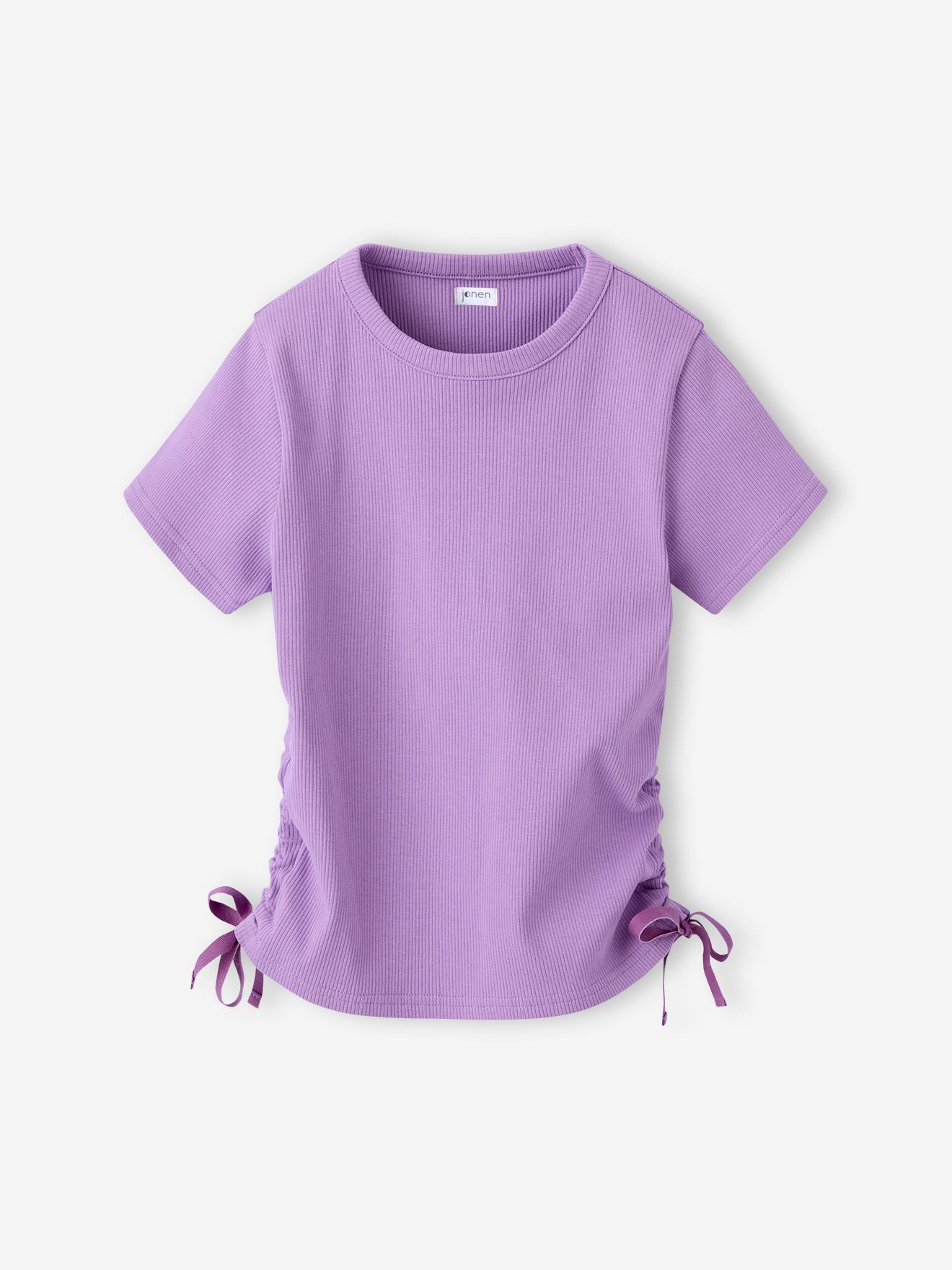 Thumbnail - 2er-Pack Mädchen T-Shirts mit Tunnelzug an der Seite