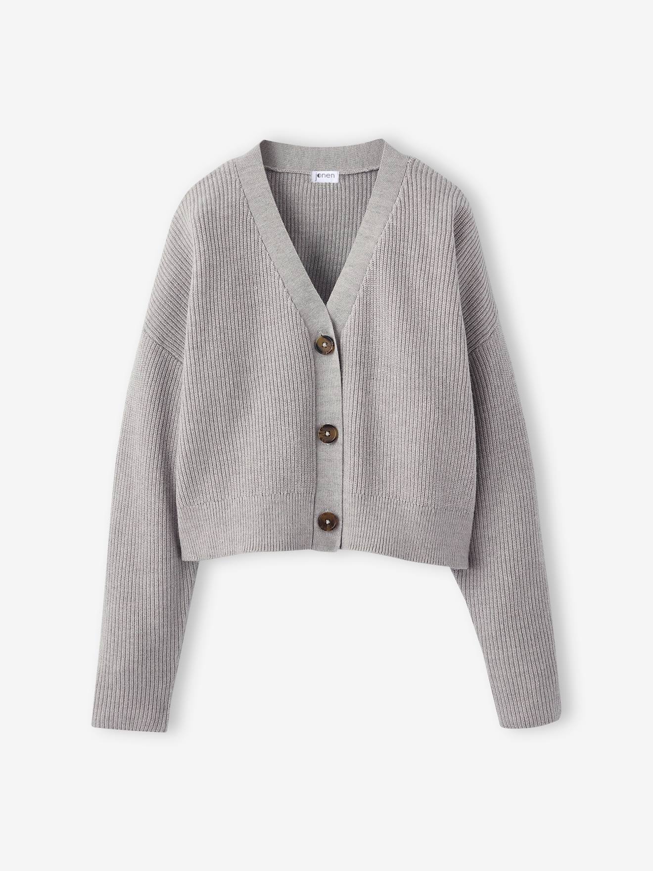 Thumbnail - Mädchen Cropped-Cardigan