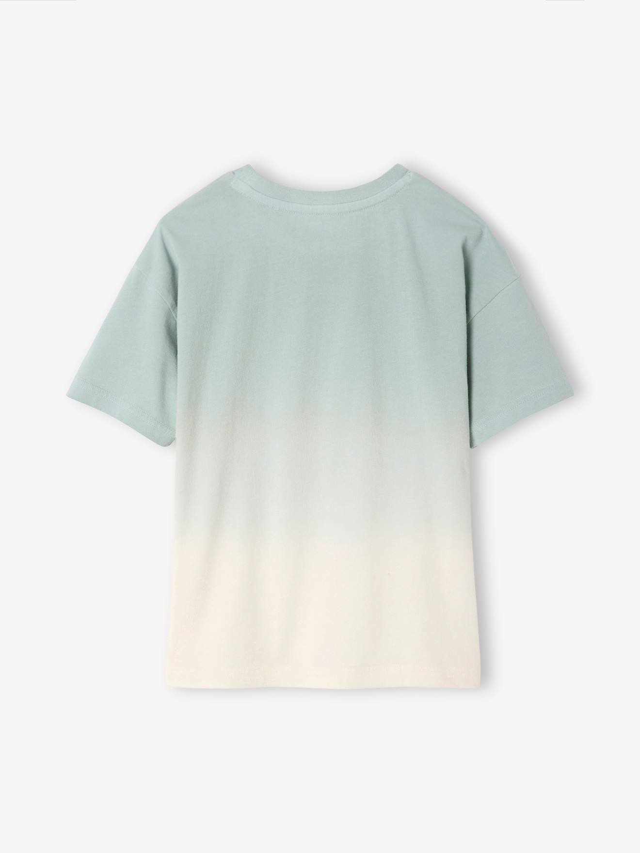 Thumbnail - Jungen T-Shirt in Batikoptik mit Recycling-Baumwolle salbei