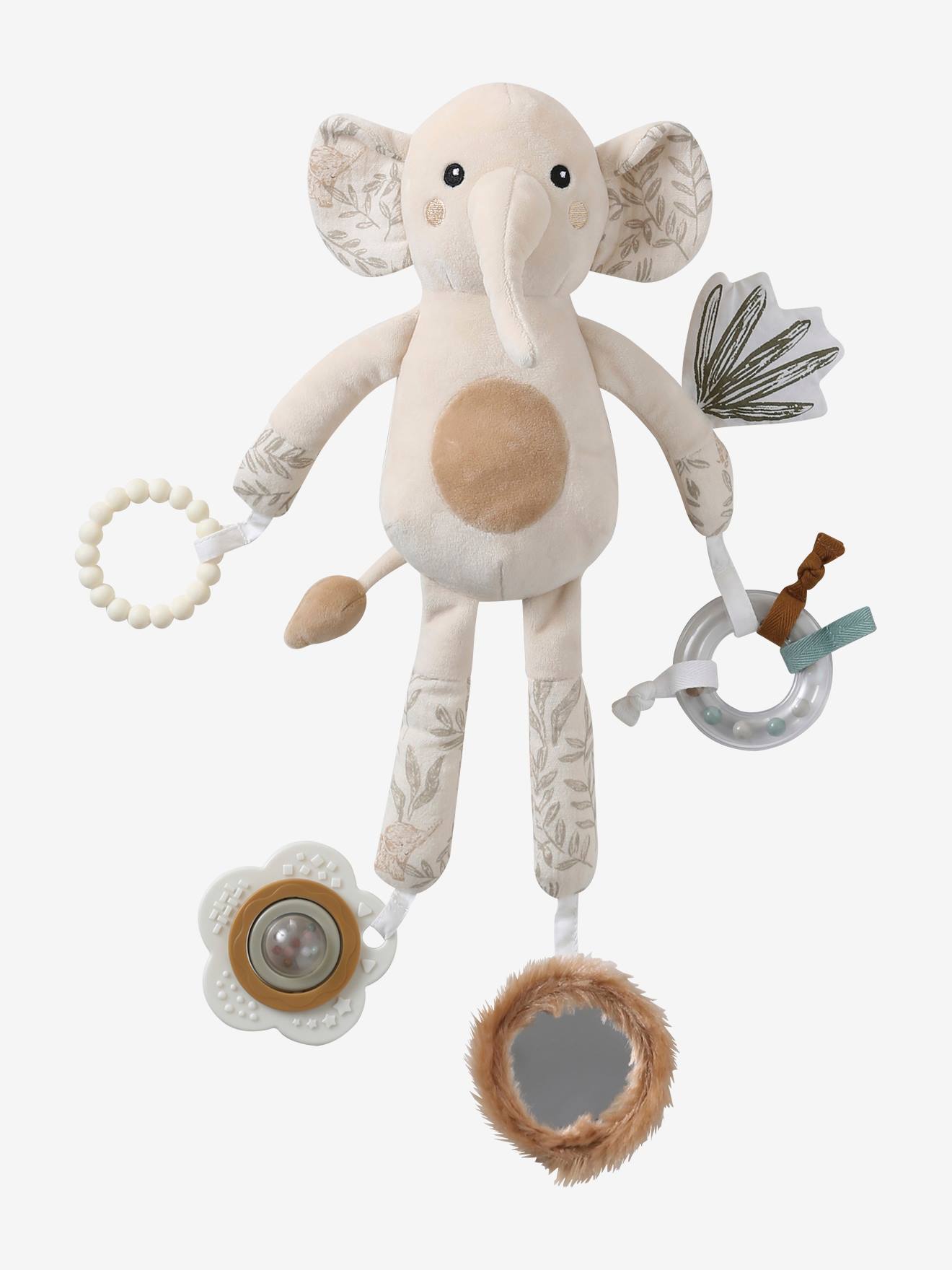 Vertbaudet Baby Activity-Elefant Babylon Beige Einheitsgröße