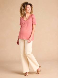 Umstandsmode-Umstandsshirts-Wendbares Umstandsshirt mit Makramee-Spitze ENVIE DE FRAISE