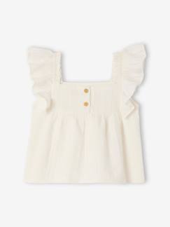 Babymode-Leichte Baby Bluse mit Volantträgern
