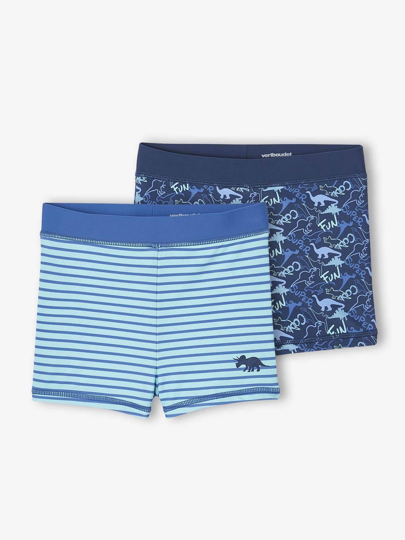 2er-Pack Jungen Boardshorts mit Dinos