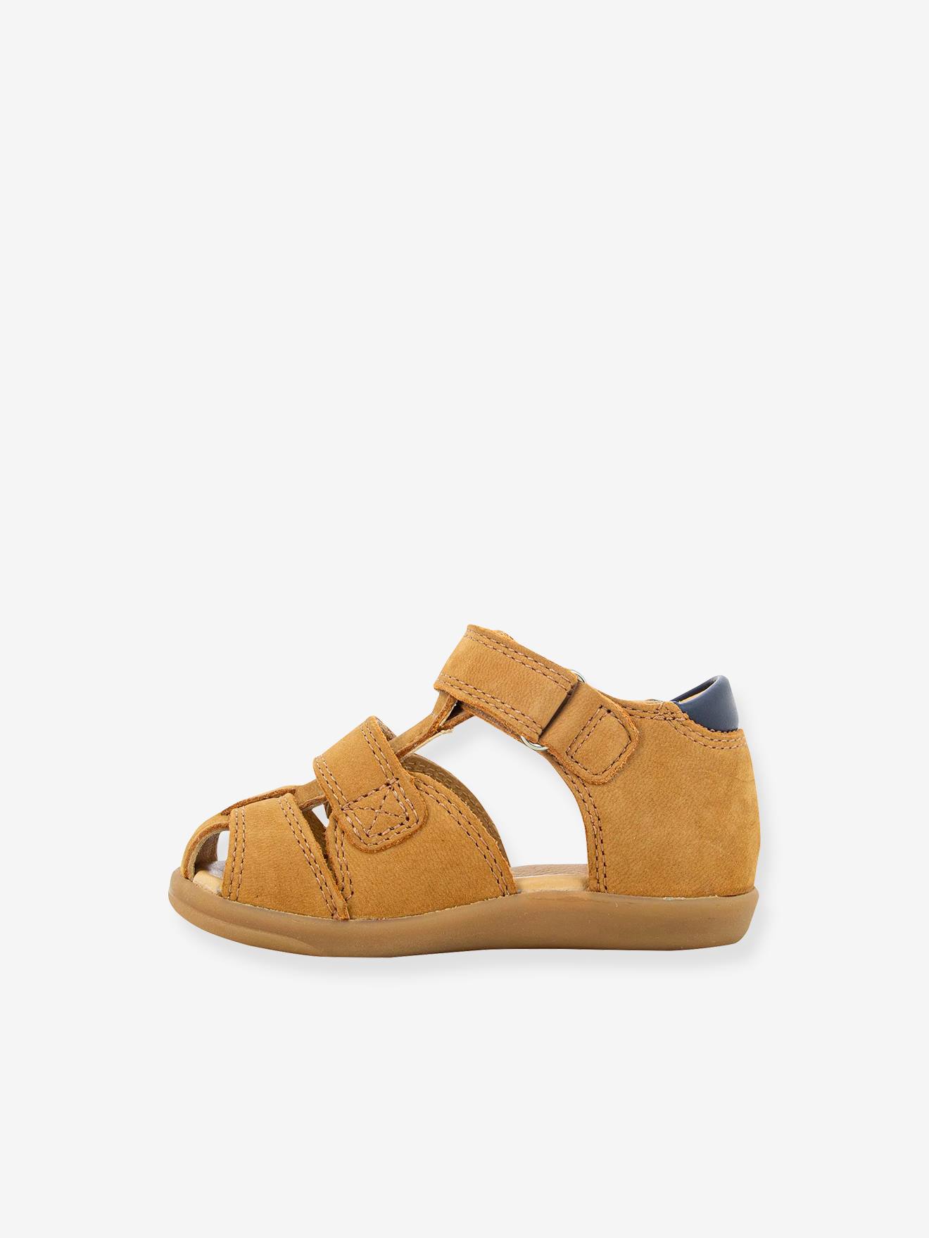 Thumbnail - Baby Ledersandalen Pika Scratch SHOO POM camel