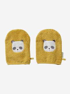 Babymode-Bademäntel & Badecapes-2er-Pack Baby Waschhandschuhe, Panda oder Tiger
