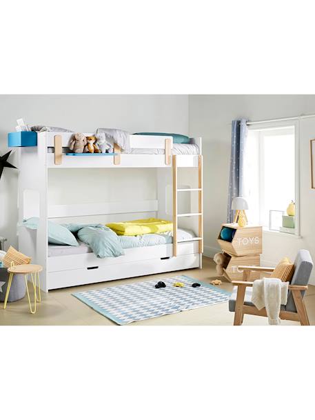 Holz-Aufbewahrungsbox für Spielzeug - natur+weiß - 5