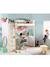 Kinderzimmer Hängebox für Hochbett „Everest“ - grün+rosa+weiß - 12