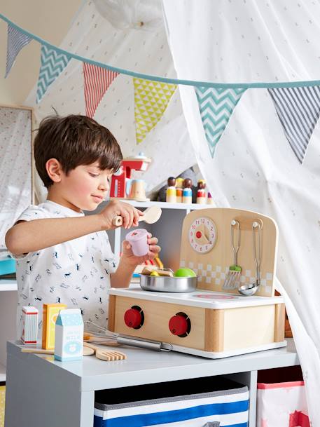 6-teiliges Küchenset für Kinder - natur - 3