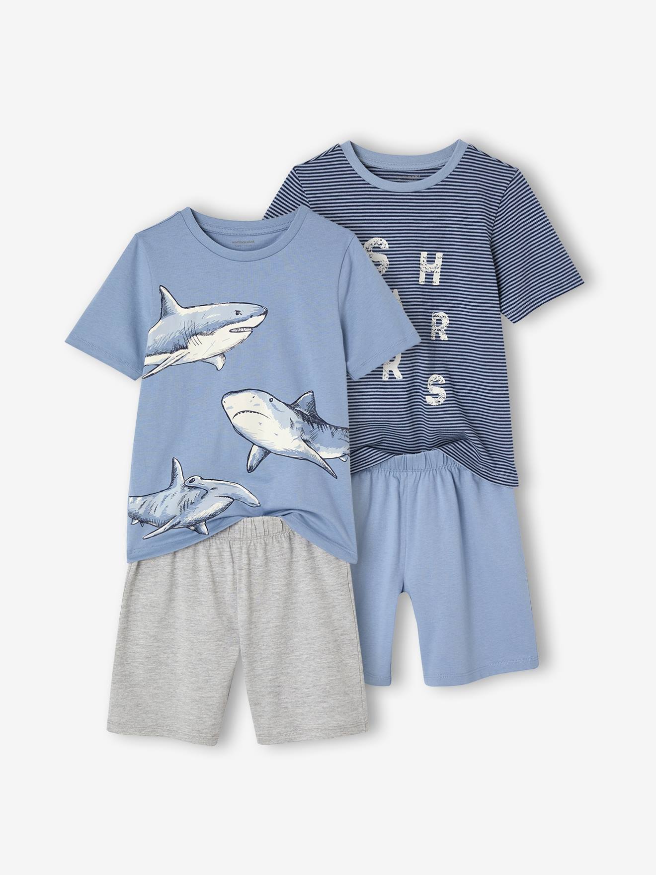 2er-Pack Jungen Sommer-Schlafanzüge