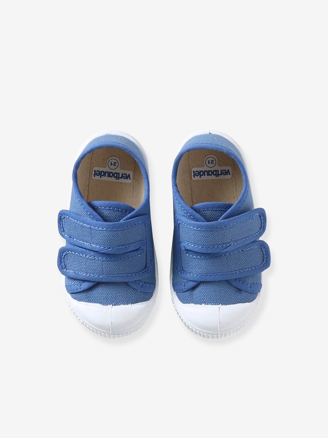 Thumbnail - Baby Stoffschuhe mit Klettverschluss -
