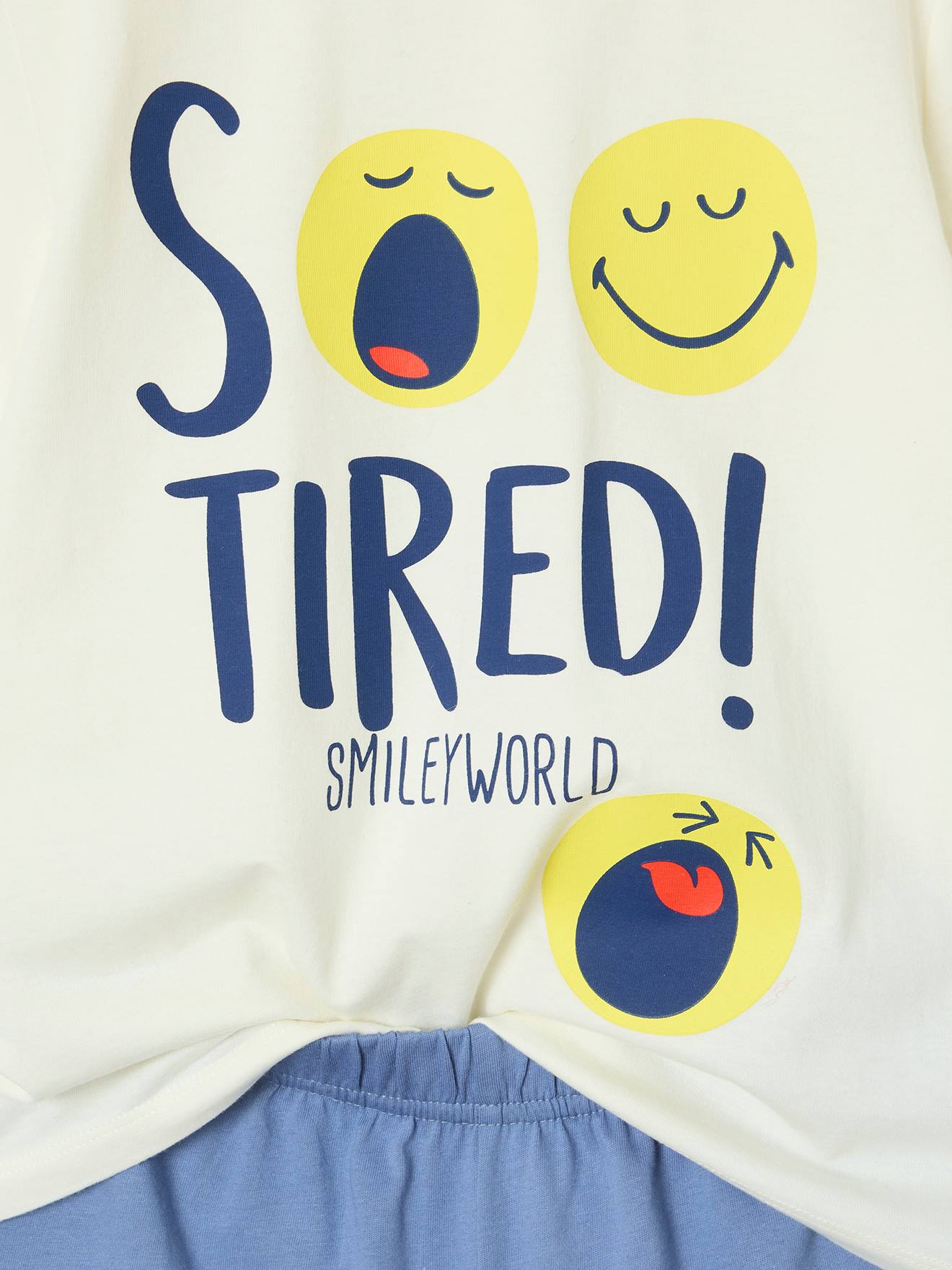 Thumbnail - Kinder Sommer-Schlafanzug so tired SMILEY WORLD