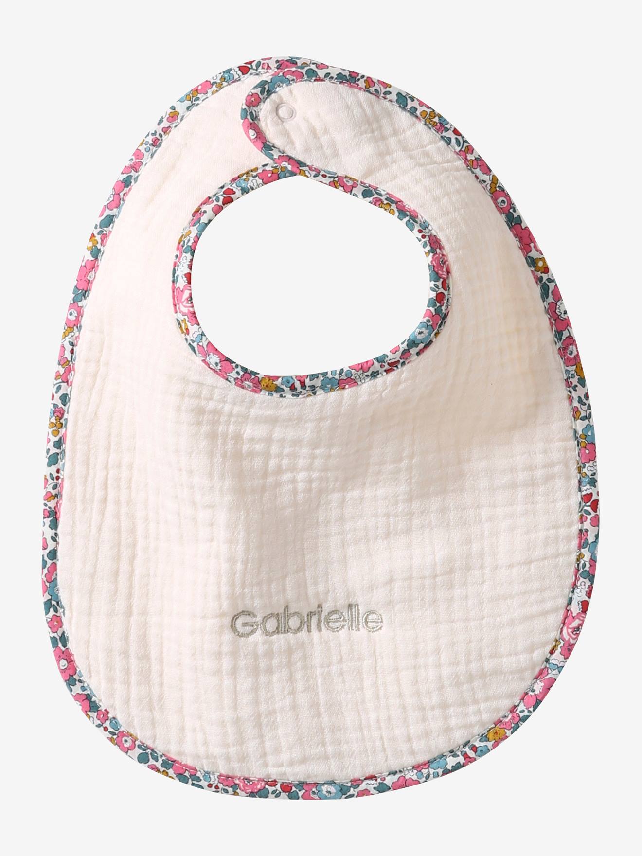 Thumbnail - Bio-Kollektion: Baby Lätzchen mit Liberty-Detail ENVIE DE FRAISE