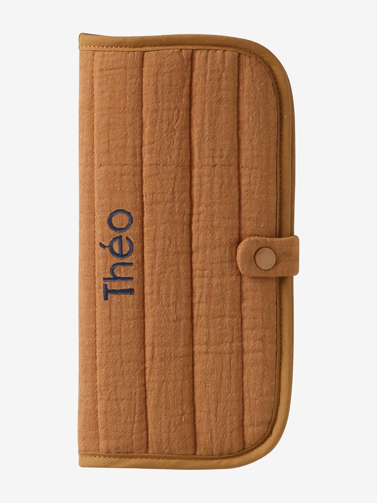 Vertbaudet Stammbuch-Schutzhülle Aus Musselin Ocker Einheitsgröße