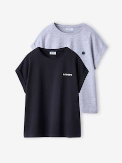 Maedchenkleidung-Shirts & Rollkragenpullover-2er-Pack Mädchen T-Shirts mit kleinem Print JONEN