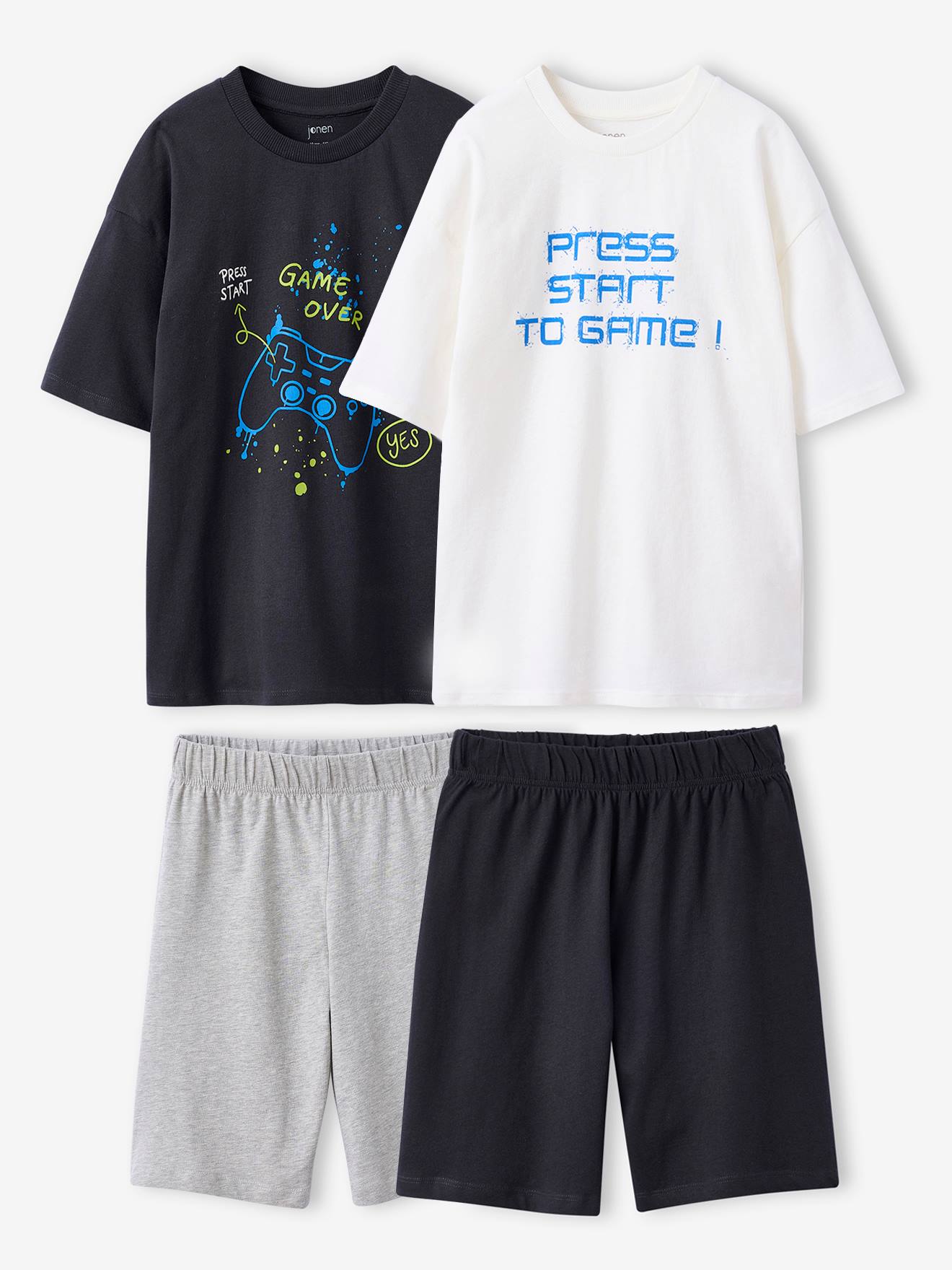2er-Pack Jungen Sommer-Schlafanzüge Gamer JONEN
