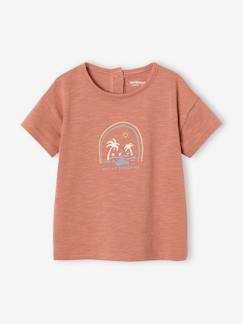 Babymode-Shirts & Rollkragenpullover-Bio-Kollektion: Jungen Baby T-Shirt mit Strand-Print