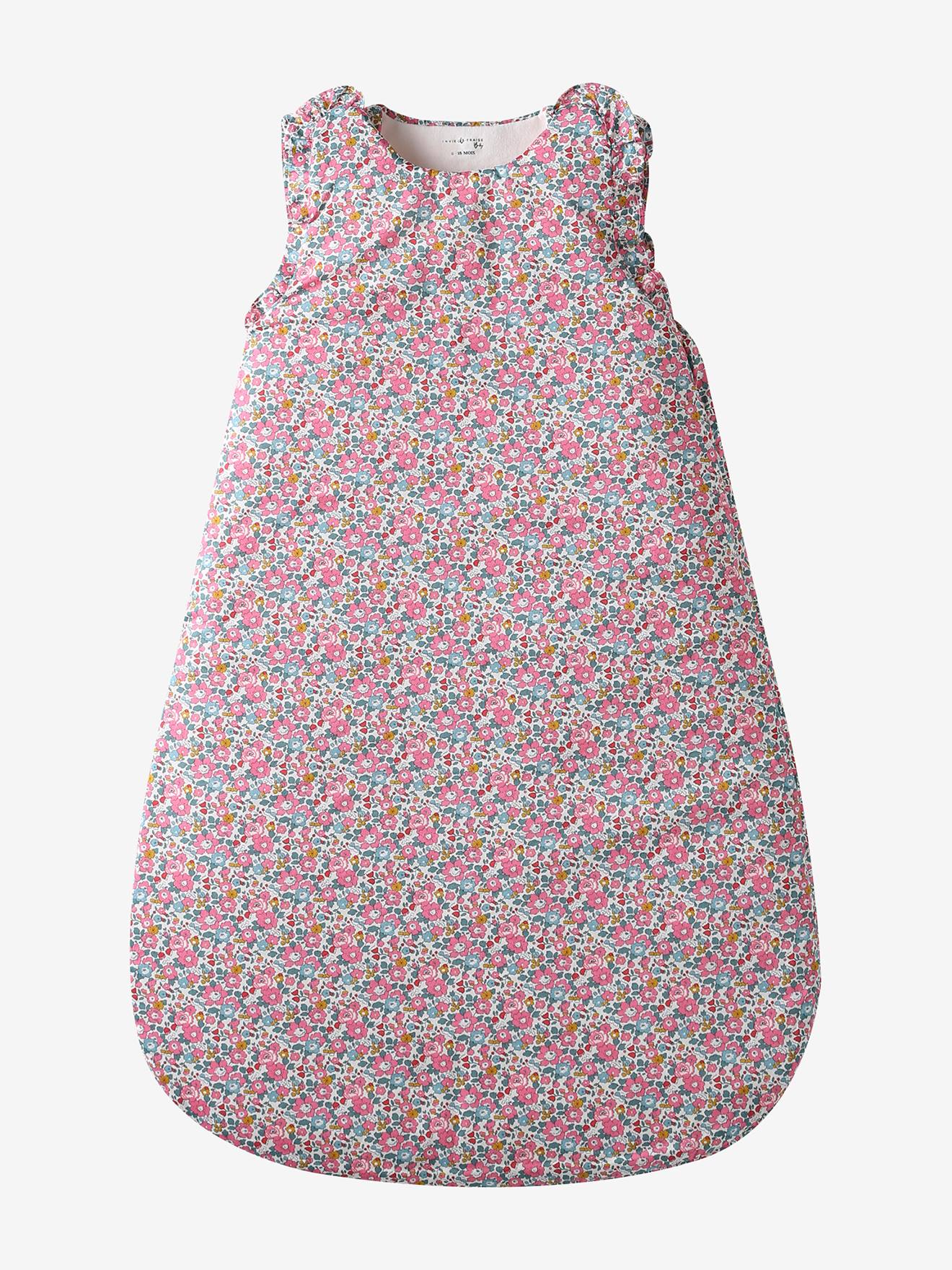 Thumbnail - Bio-Kollektion: Baby Schlafsack aus Liberty-Stoff ENVIE DE FRAISE