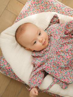 Babymode-Mäntel, Jacken, Overalls & Ausfahrsäcke-Bio-Kollektion: Baby Ausfahrsack aus Musselin ENVIE DE FRAISE mit Recycling-Polyester