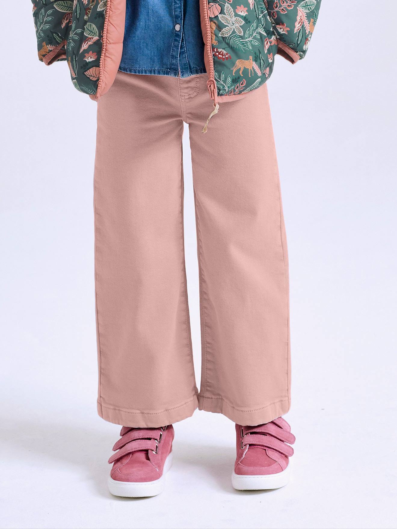 Weite Mädchen Treggings BASIC malve Gr. 122 von vertbaudet