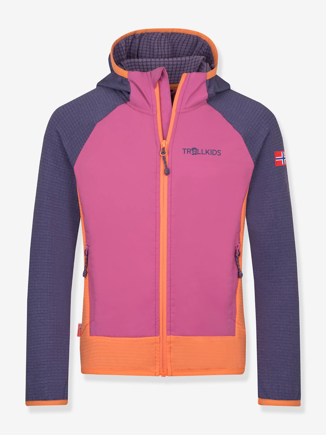 Kinder Outdoorjacke SEILAND mit Fleece, Übergangsjacke TROLLKIDS violett Gr. 98/104