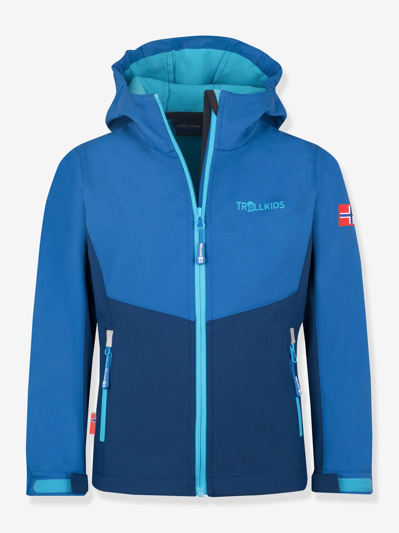 Kinder Softshell-Jacke KRISTIANSAND TROLLKIDS dunkel blau Gr. 98