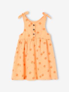 Babymode-Kleider & Röcke-Bio-Kollektion: Bedrucktes Mädchen Baby Trägerkleid