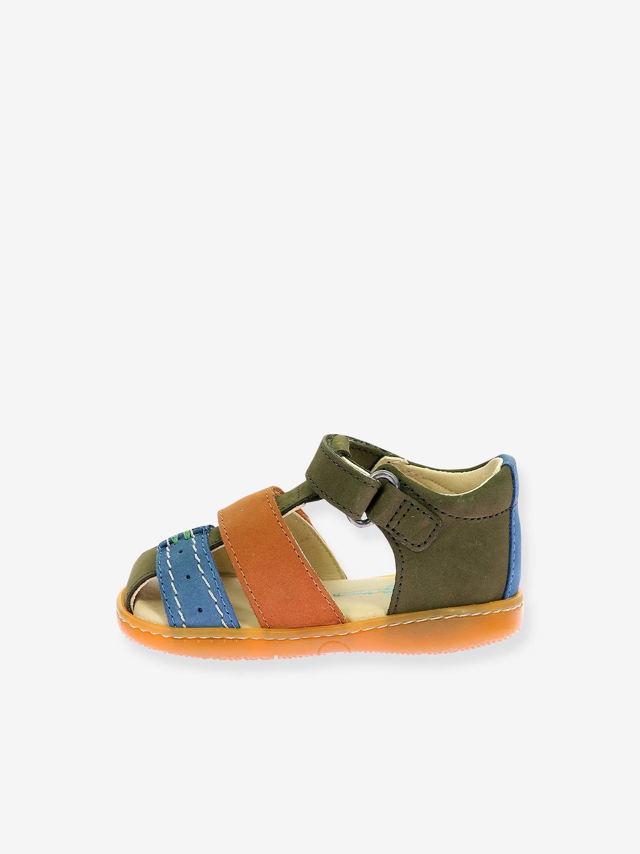 Thumbnail - Baby Leder-Sandalen BAZAR KICKERS