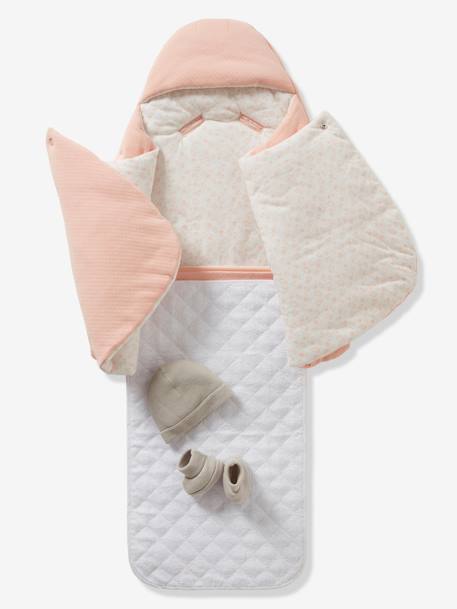 2-in-1-Ausfahrsack für Babys - grau+rosa+tinte - 7