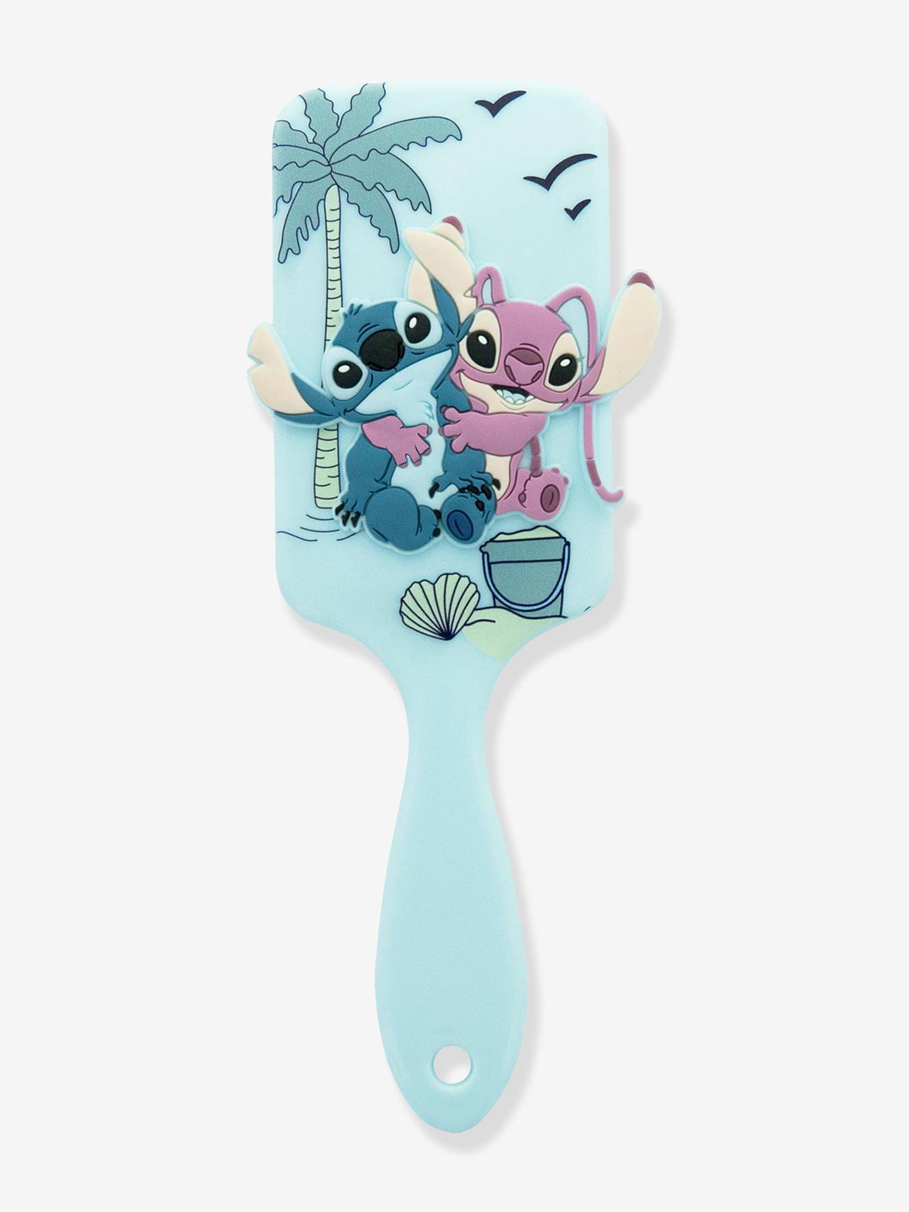 Kinder Haarbürste mit 3D-Angel Disney LILO & STITCH himmelblau