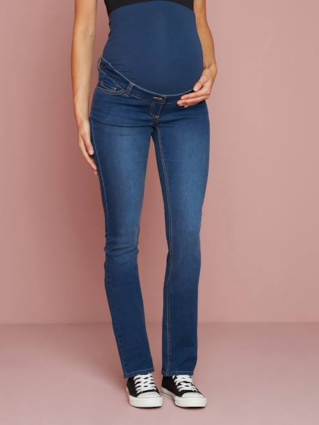 Gerade Umstandsjeans, Schrittl. 85 cm - blue stone+dark blue - 7