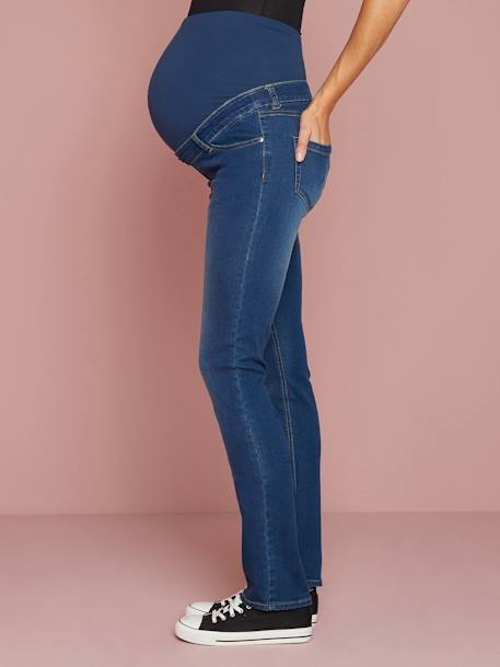 Gerade Umstandsjeans, Schrittl. 85 cm - blue stone+dark blue - 11