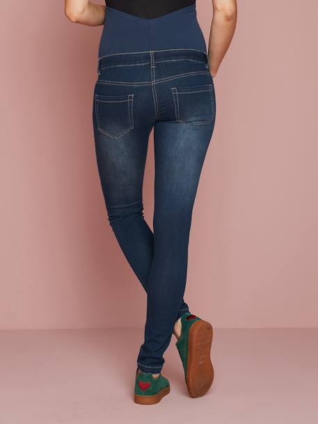 Umstands Slim-Fit-Jeans, Schrittl. 78 cm - dark blue+grau+schwarz - 5